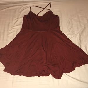 FOREVER 21 flowy criss cross back dress